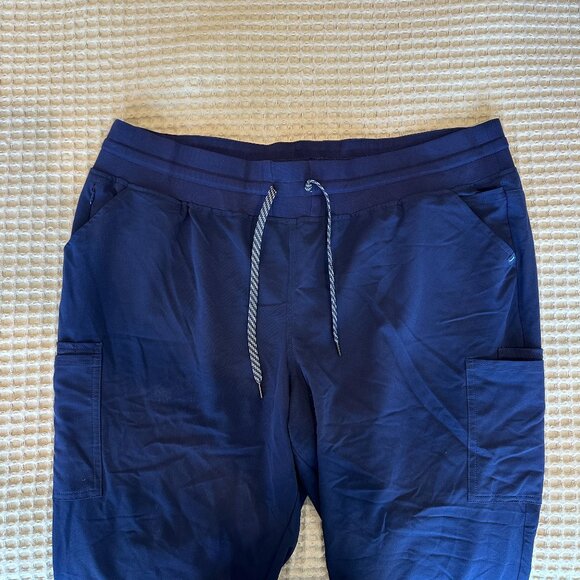 JAANUU Women's 13 Pocket Navy Blue Scrub Jogger - NAVY - 1XL - Picture 1 of 5